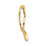 14k Yellow Gold Ichthys Pendant, Christian Fish Symbol, Minimalist Religious Jewelry for Women and Unisex