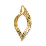 14k Yellow Gold Ichthys Pendant, Christian Fish Symbol, Minimalist Religious Jewelry for Women and Unisex
