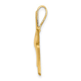 14k Yellow Gold Starfish Pendant, Polished Ocean-Inspired Nautical Jewelry for Women