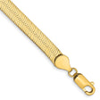 14K Yellow Gold 5.5 mm Herringbone Chain Bracelet, Polished
