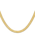 14K Yellow Gold 6.5 mm Herringbone Chain Necklace, Polished