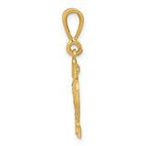 14k Yellow Gold Number 22 Pendant, Bold Textured Jersey Number Charm, Unisex Design