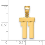 14k Yellow Gold Chai Pendant with Hebrew Symbol of Life, Unisex Jewish Charm