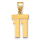 14k Yellow Gold Chai Pendant with Hebrew Symbol of Life, Unisex Jewish Charm