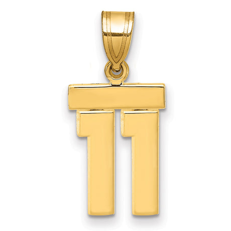 14k Yellow Gold Chai Pendant with Hebrew Symbol of Life, Unisex Jewish Charm