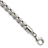 Stainless Steel Box Chain Bracelet, 8.23 mm