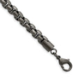 Stainless Steel 8.16 mm Box Chain Bracelet, Polished shown for scale