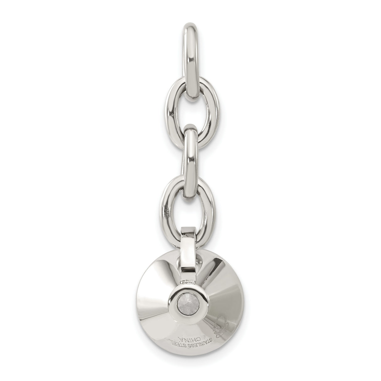 CZ Interchangeable Charm Pendant in Real 316 Stainless Steel