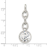 CZ Interchangeable Charm Pendant in Real 316 Stainless Steel