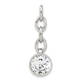 CZ Interchangeable Charm Pendant in Real 316 Stainless Steel