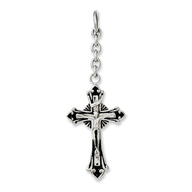 Crucifix Interchangeable Charm Pendant in 316 Stainless Steel