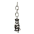 Frog CZs Interchangeable Charm Pendant in Real 316 Stainless Steel