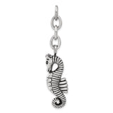 Interchangeable Seahorse Charm Pendant in Real 316 Stainless Steel