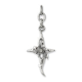 Cross CZ Interchangeable Charm Pendant in 316 Stainless Steel