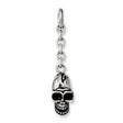 Skull Interchangeable Charm Pendant in Real 316 Stainless Steel