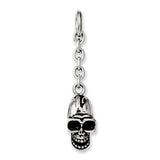 Skull Interchangeable Charm Pendant in Real 316 Stainless Steel