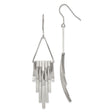 316 Stainless Steel Dangle Earrings with Geometric Vertical Bars, Minimalist Modern Design