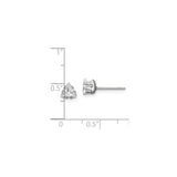 Stainless Steel Triangle Stud Earrings with Cubic Zirconia, Minimalist Geometric Design
