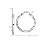 316 Stainless Steel Hoop Earrings, Polished Minimalist Unisex Design, Hypoallergenic and Durable