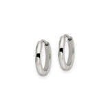 Stainless Steel Hoop Earrings, Classic Round Hinged Minimalist Unisex Design