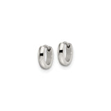 Stainless Steel Hoop Earrings, Polished Minimalist Design, Lightweight Hypoallergenic Style