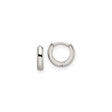 Stainless Steel Hoop Earrings, Polished Minimalist Design, Lightweight Hypoallergenic Style