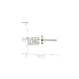 Stainless Steel YES Cutout Stud Earrings, Bold Affirmation Jewelry for Women and Unisex Wear
