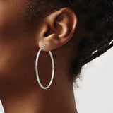 Stainless Steel Hoop Earrings, Polished Minimalist Style, Hypoallergenic for Women