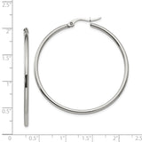 Stainless Steel Hoop Earrings, Polished Minimalist Style, Hypoallergenic for Women