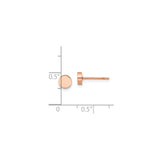 316 Stainless Steel Disc Earrings, Minimalist Polished Round Studs, Unisex Hypoallergenic Design