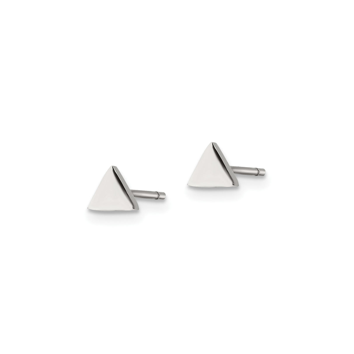 316 Stainless Steel Triangle Stud Earrings, Minimalist Geometric Unisex Design