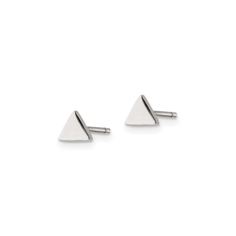 316 Stainless Steel Triangle Stud Earrings, Minimalist Geometric Unisex Design