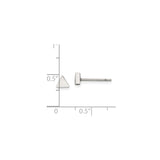 316 Stainless Steel Triangle Stud Earrings, Minimalist Geometric Unisex Design