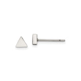 316 Stainless Steel Triangle Stud Earrings, Minimalist Geometric Unisex Design