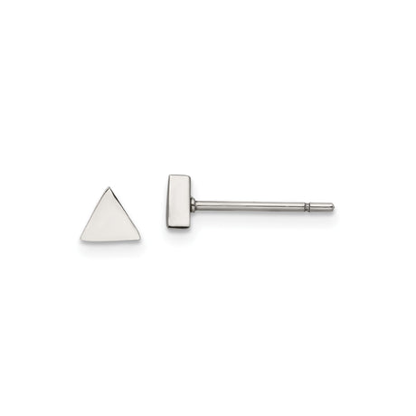 316 Stainless Steel Triangle Stud Earrings, Minimalist Geometric Unisex Design