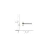 Stainless Steel Lightning Bolt Stud Earring, Minimalist Power Symbol, Unisex Punk Style
