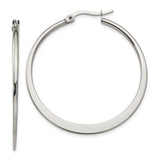 Stainless Steel Hoop Earrings, Sleek Polished Minimalist Design, Hypoallergenic Fashion Jewelry