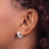 316 Stainless Steel Hoop Earrings, Hinged Clasp Minimalist Unisex Jewelry