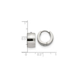 316 Stainless Steel Huggie Hoop Earrings, Polished Minimalist Hinged Design, Unisex Hypoallergenic Jewelry