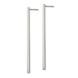 316 Stainless Steel Drop Earrings, Minimalist Vertical Bar Dangle Design for Women