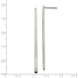 316 Stainless Steel Drop Earrings, Minimalist Vertical Bar Dangle Design for Women