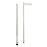 316 Stainless Steel Drop Earrings, Minimalist Vertical Bar Dangle Design for Women