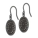 Stainless Steel Dangle Earrings with Spiral Mandala Design, Boho Geometric Style for Women