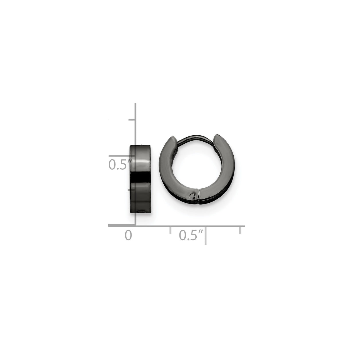 316 Stainless Steel Huggie Hoop Earrings, Polished Matte Minimalist Design for Men and Unisex