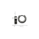 316 Stainless Steel Huggie Hoop Earrings, Polished Matte Minimalist Design for Men and Unisex