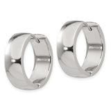 Stainless Steel Hoop Earrings, Minimalist Hinged Design for Men and Women