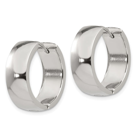 Stainless Steel Hoop Earrings, Minimalist Hinged Design for Men and Women