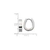 316 Stainless Steel Huggie Hoop Earrings, Smooth Polished Hinged Small Hoops, Unisex Minimalist Jewelry