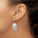 Stainless Steel Dangle Earrings with Round Disc Design, High Polish Finish, Minimalist Style
