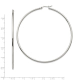Stainless Steel Hoop Earrings, Large Round Lightweight Design, Hypoallergenic Minimalist Style